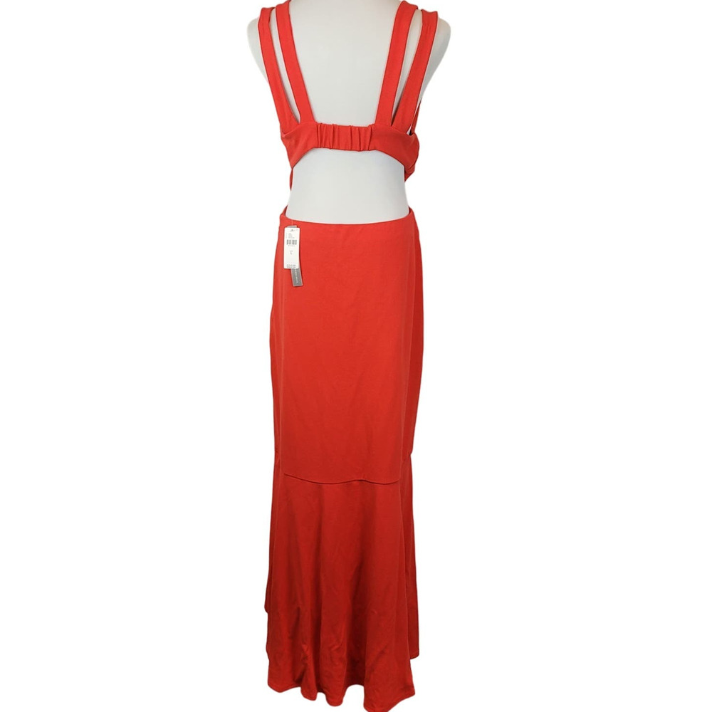 Anthropologie x Maeve Open-Back Breezy Knit High Slit Maxi Dress Size XL, NWT - Picture 4 of 13